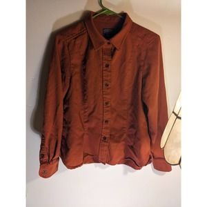 Vintage Pendleton Wool Blend Burnt Orange Button Up Size L